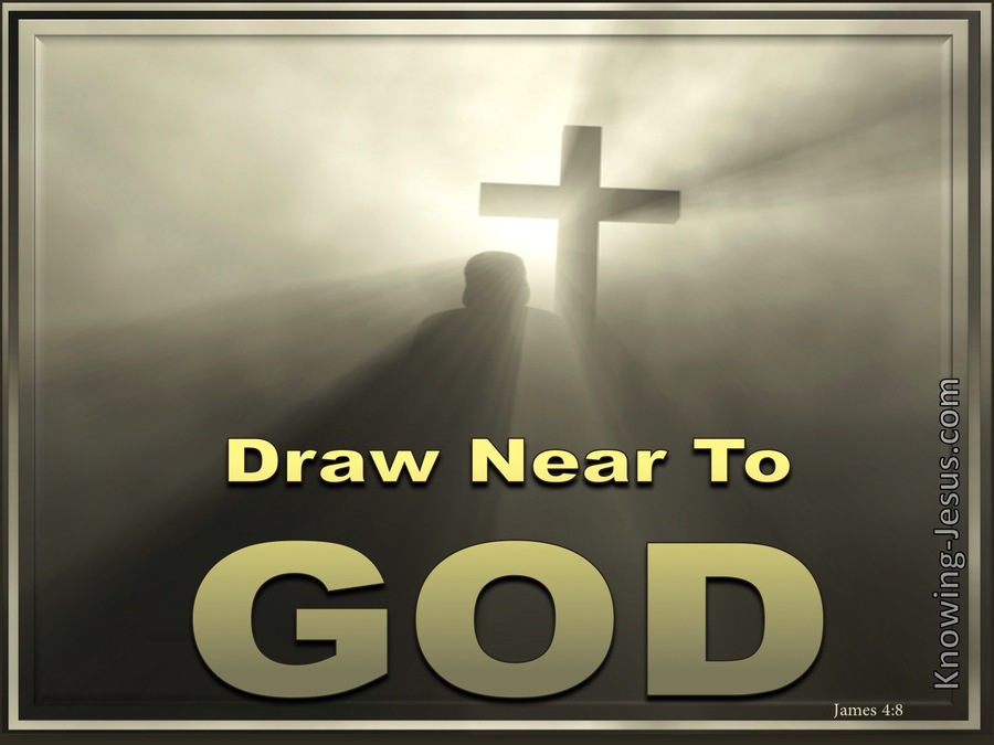 James 4:8 Draw Near To God (gold)